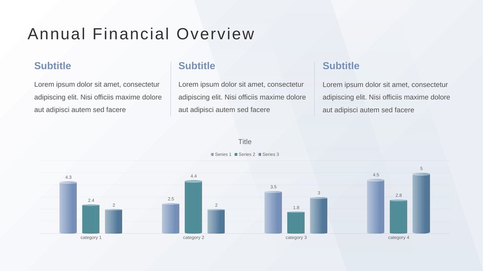 Financial Work Report PowerPoint Template - Page 4