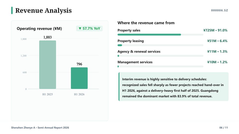 Shenzhen Zhenye A Semi-Annual Report slide 06